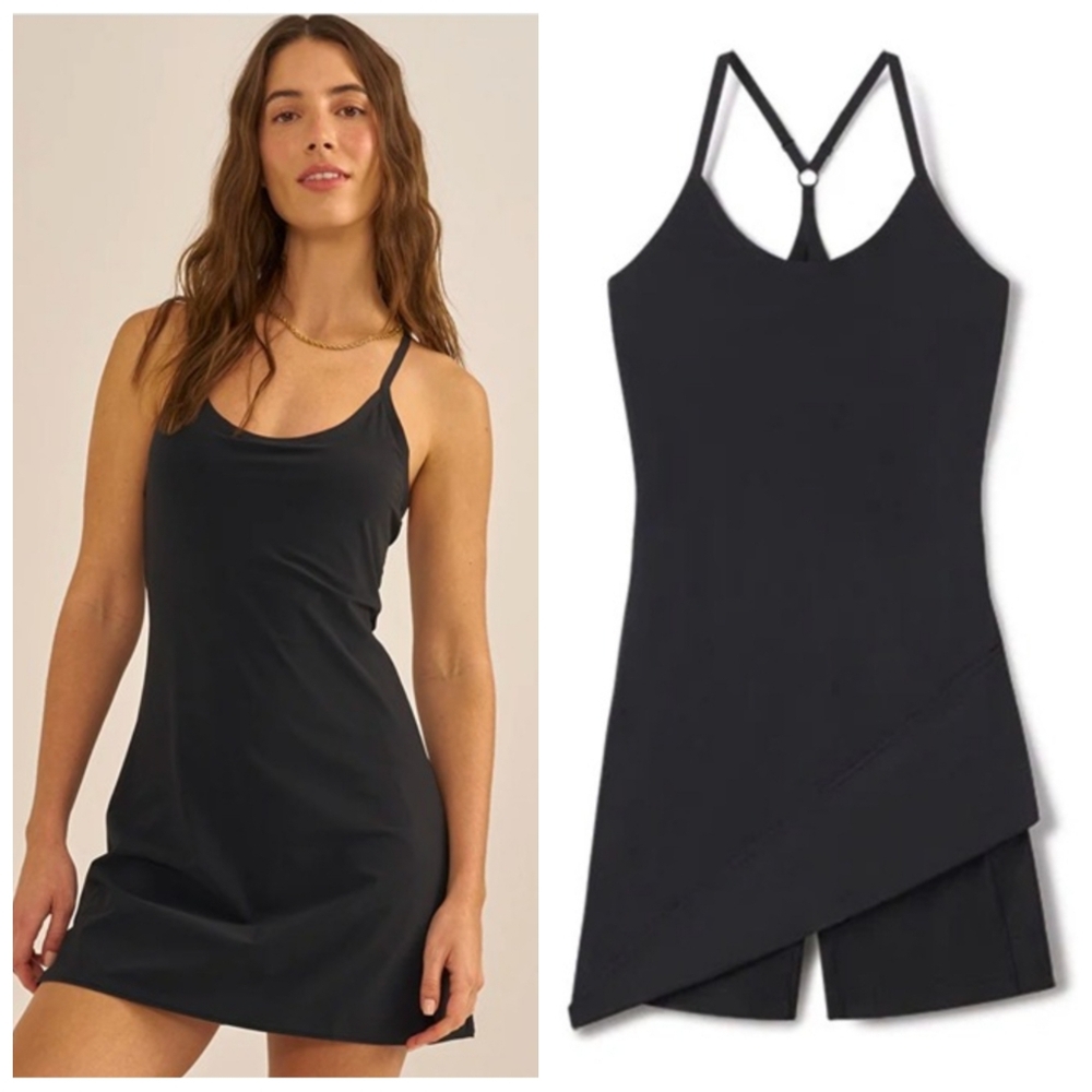 Outdoor Voices The Exercise Dress Women's Small Black Pickleball Athleisure